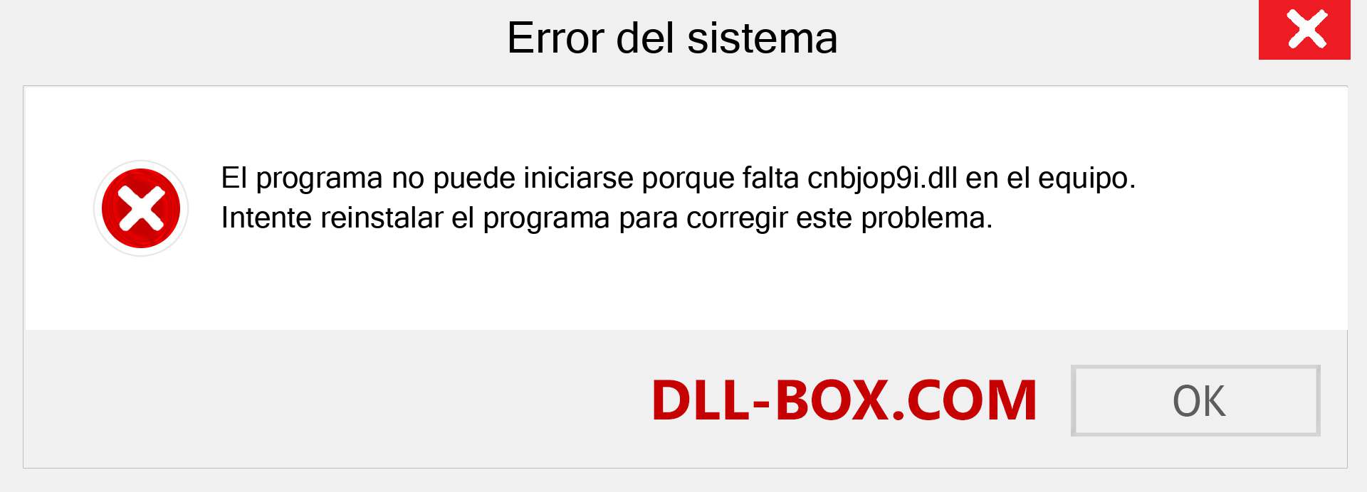 ¿Falta el archivo cnbjop9i.dll ?. Descargar para Windows 7, 8, 10 - Corregir cnbjop9i dll Missing Error en Windows, fotos, imágenes